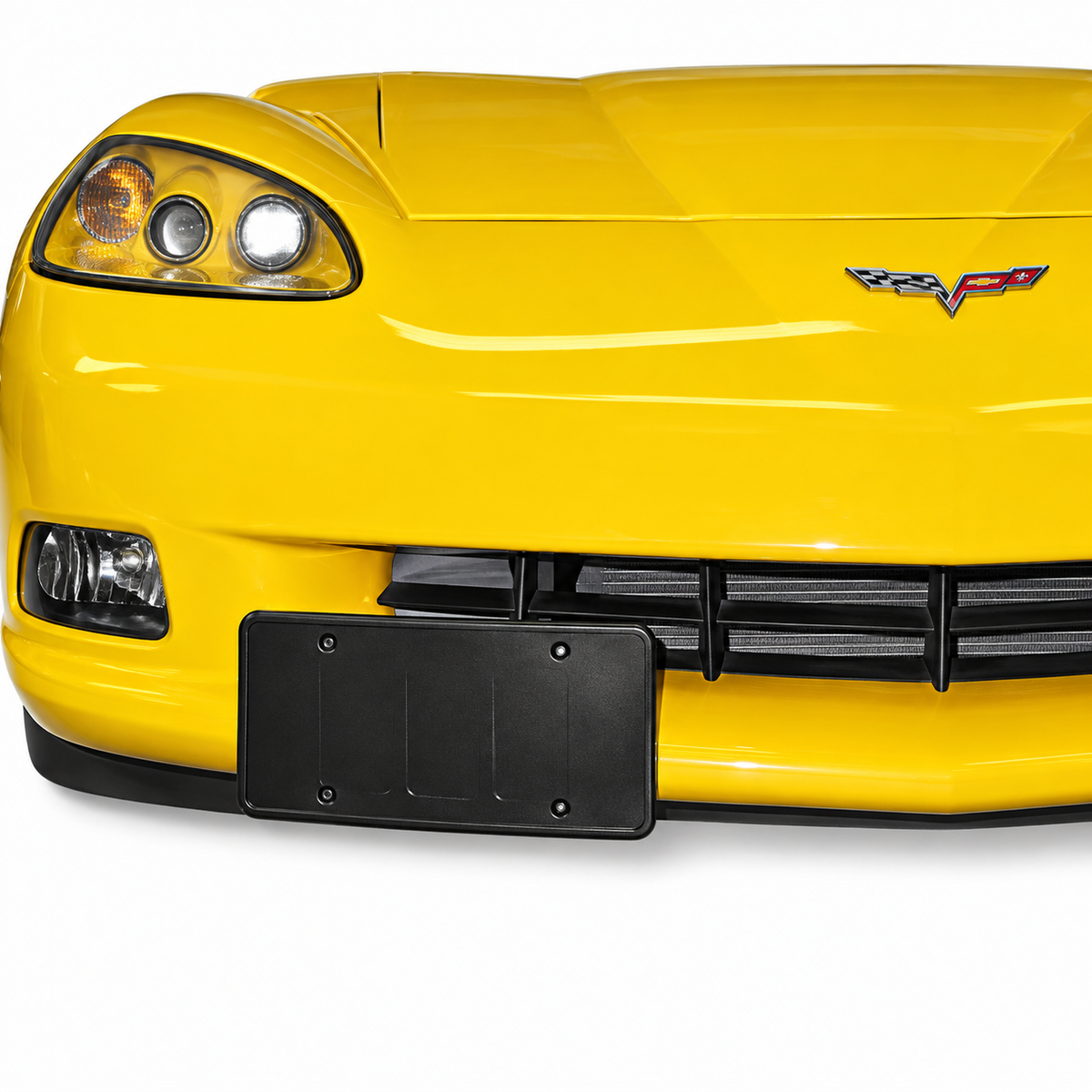 Mount License Plate Bracket Retracting Remote Control Except Z06 And Grand Sport C5 & C6 97-13