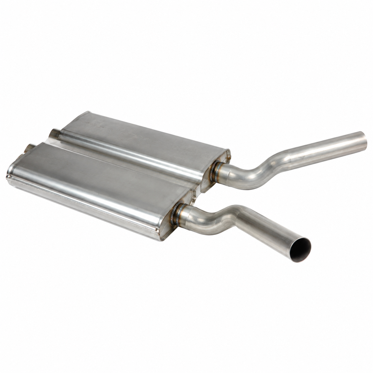 Muffler Stainless Steel Oval-2 Inch Pair-56-62