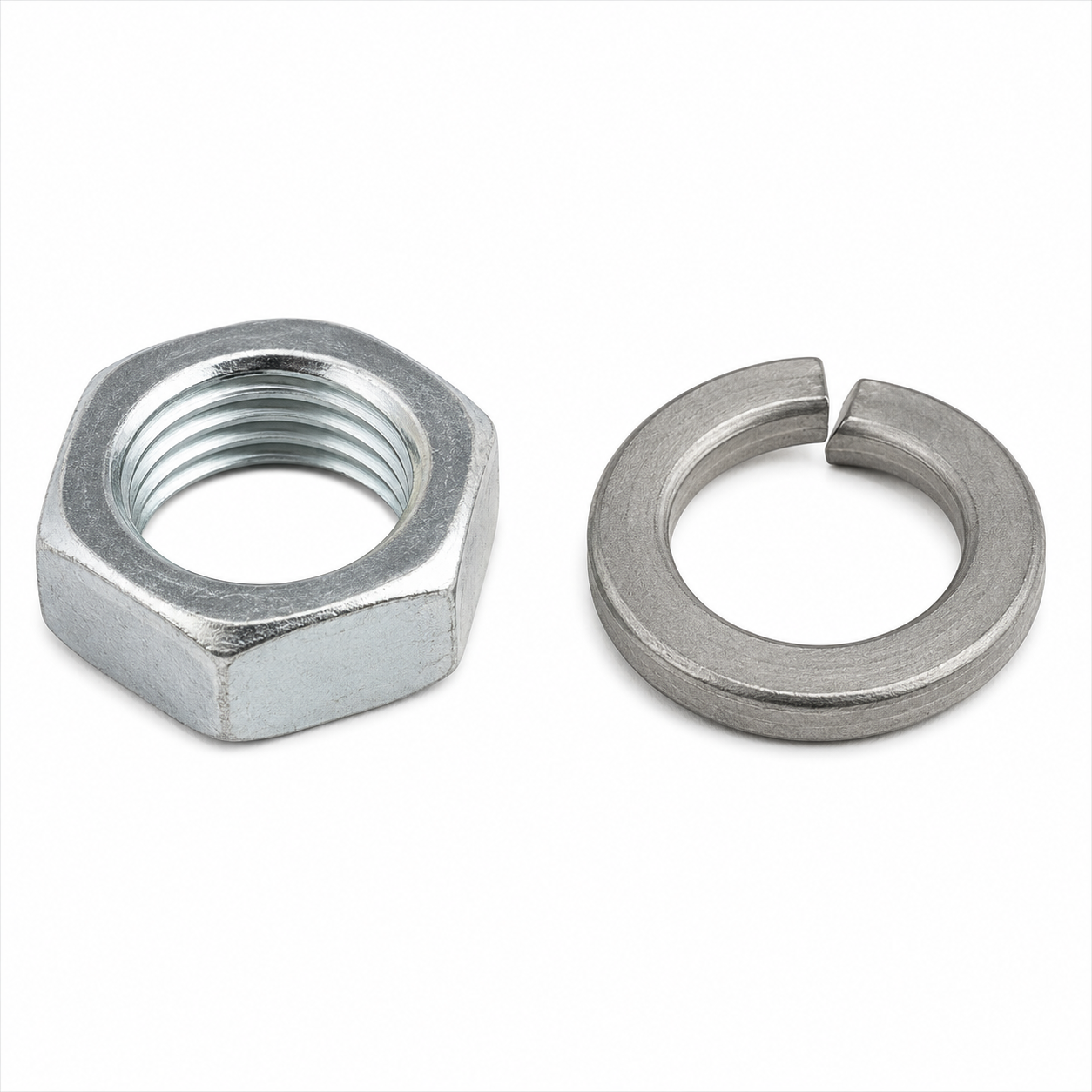 Nut & Lock Washer Pitman Arm To Steering Box-63-82