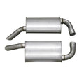 Muffler Aluminized Oval-2.5 Inch Pair-78 L82-79-82 All