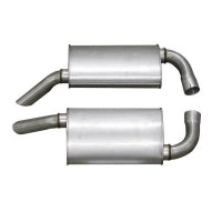Muffler Aluminized Oval-2.5 Inch Pair-78 L82-79-82 All