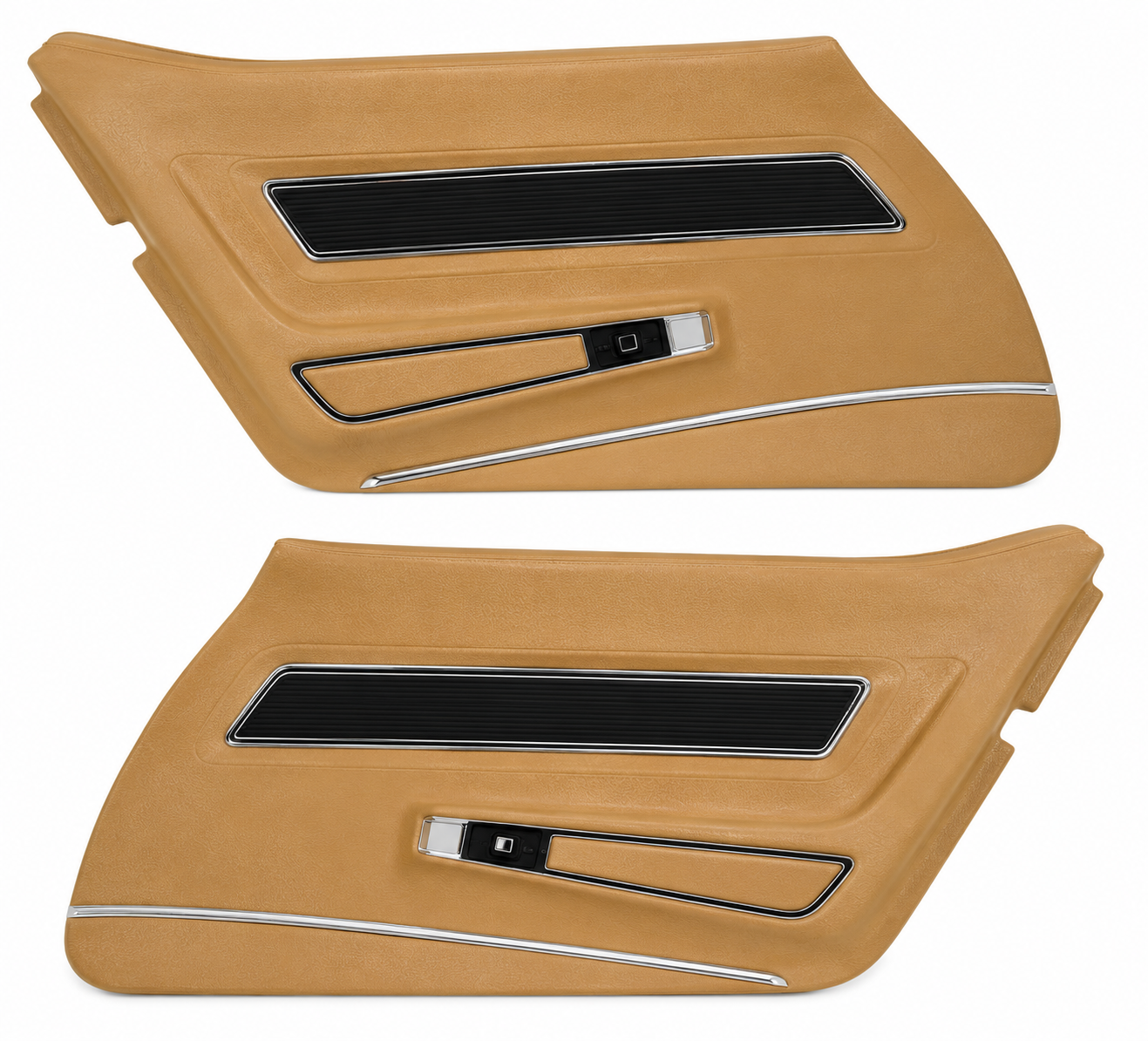 Panel Deluxe With Insert Teak Complete Pair-76
