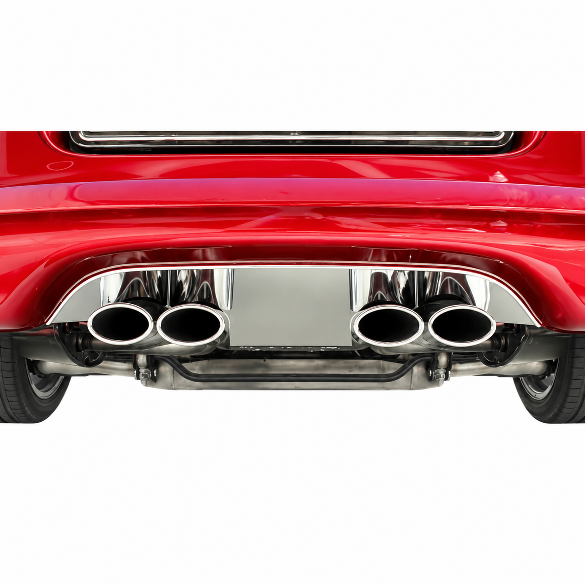 Exhaust Fill Panel-Stock Exhaust-Polished Stainless Steel-97-04