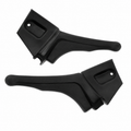 Panel Rear Quarter Trim Unpainted Black Grained Plastic Coupe Pair-74-77