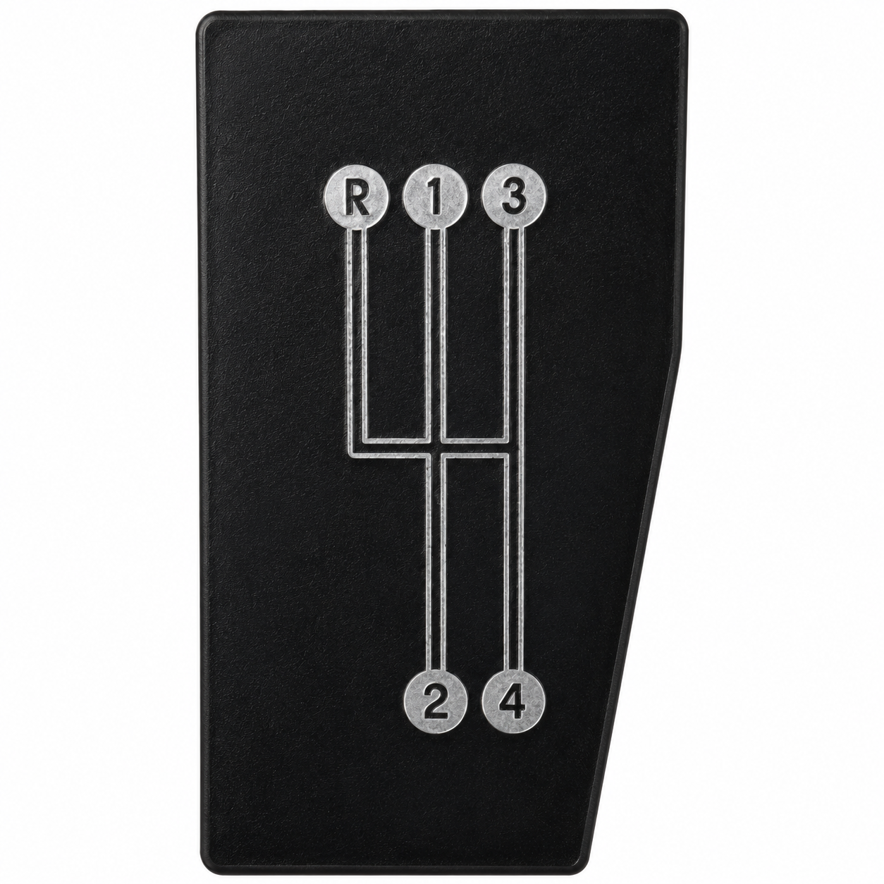 Pattern Shift-4 Speed Black And Chrome Import-68-76