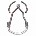 Pipe Set Exhaust-304 Stainless Steel-2 Inch With Crossover-57-61