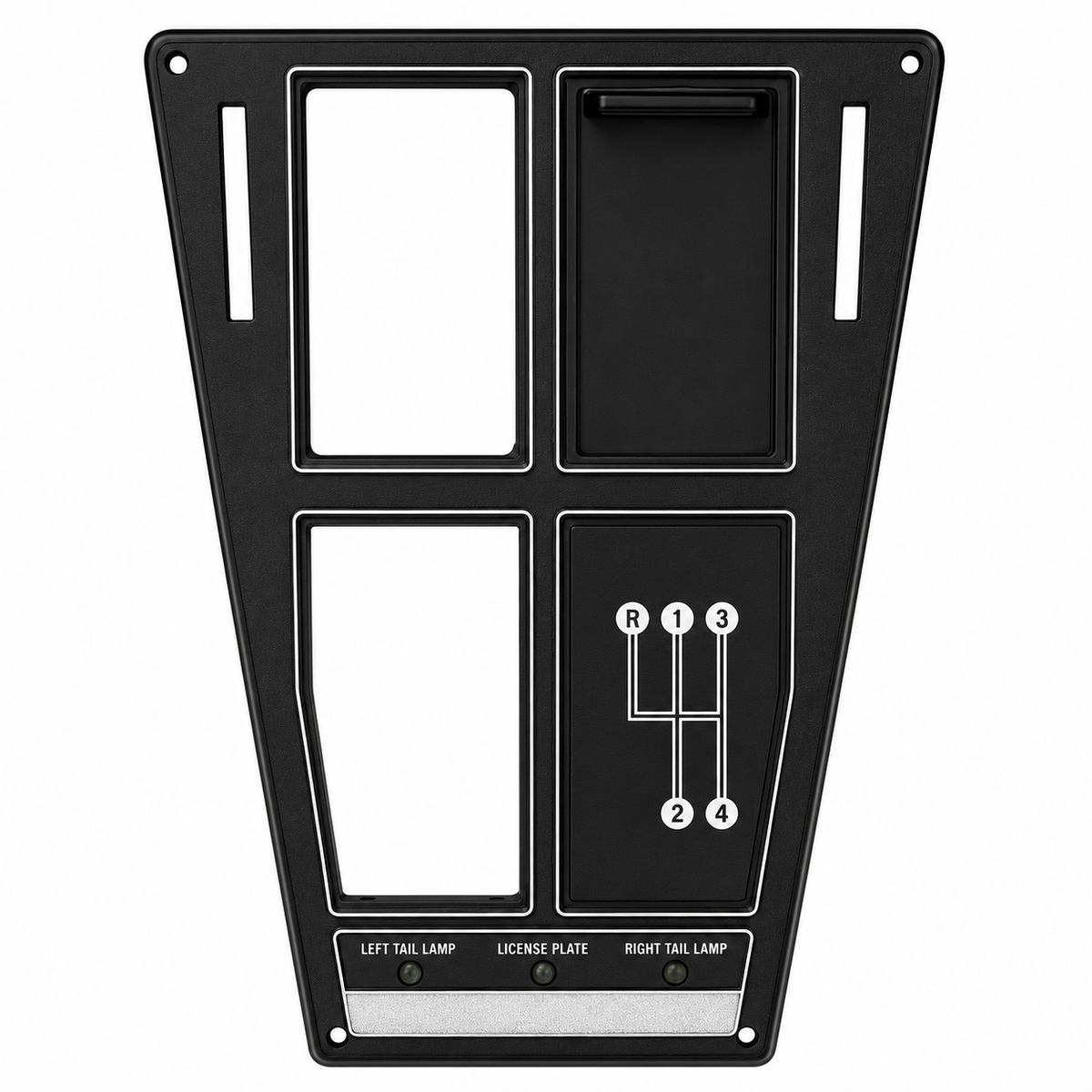 Plate Assembly Shift Console-4 Speed Without Air Conditioning-69
