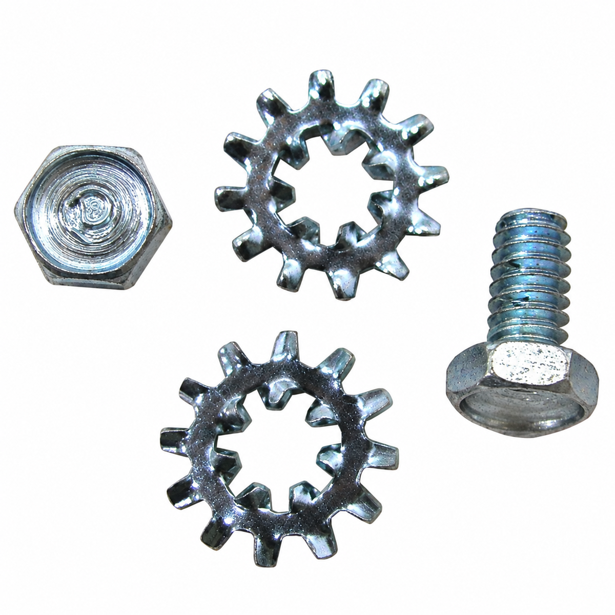 Screw And Lock Washer Set Headlamp Motor Bracket Ground P Headmark-2 Each-63-67