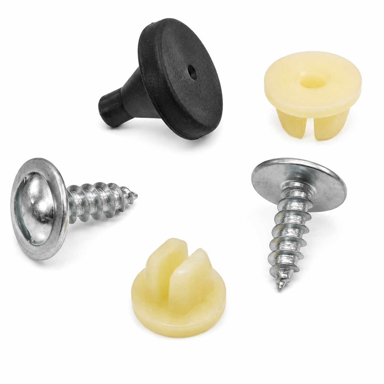 Screw And Nut And Bumper Front License Plate-5 Pieces-63-65