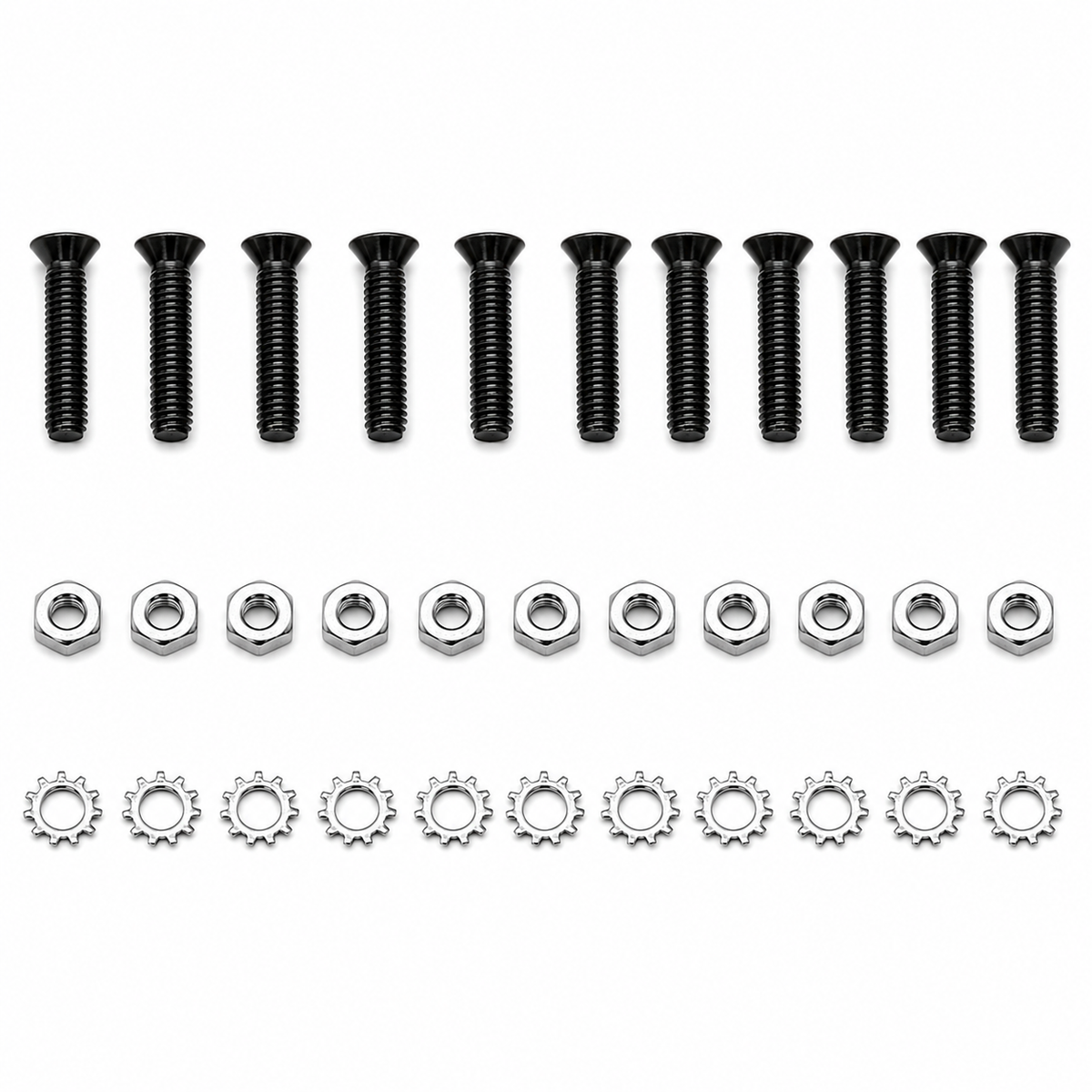 Screw Set Rocker Molding With Washer And Nut-24 Pieces-70-82