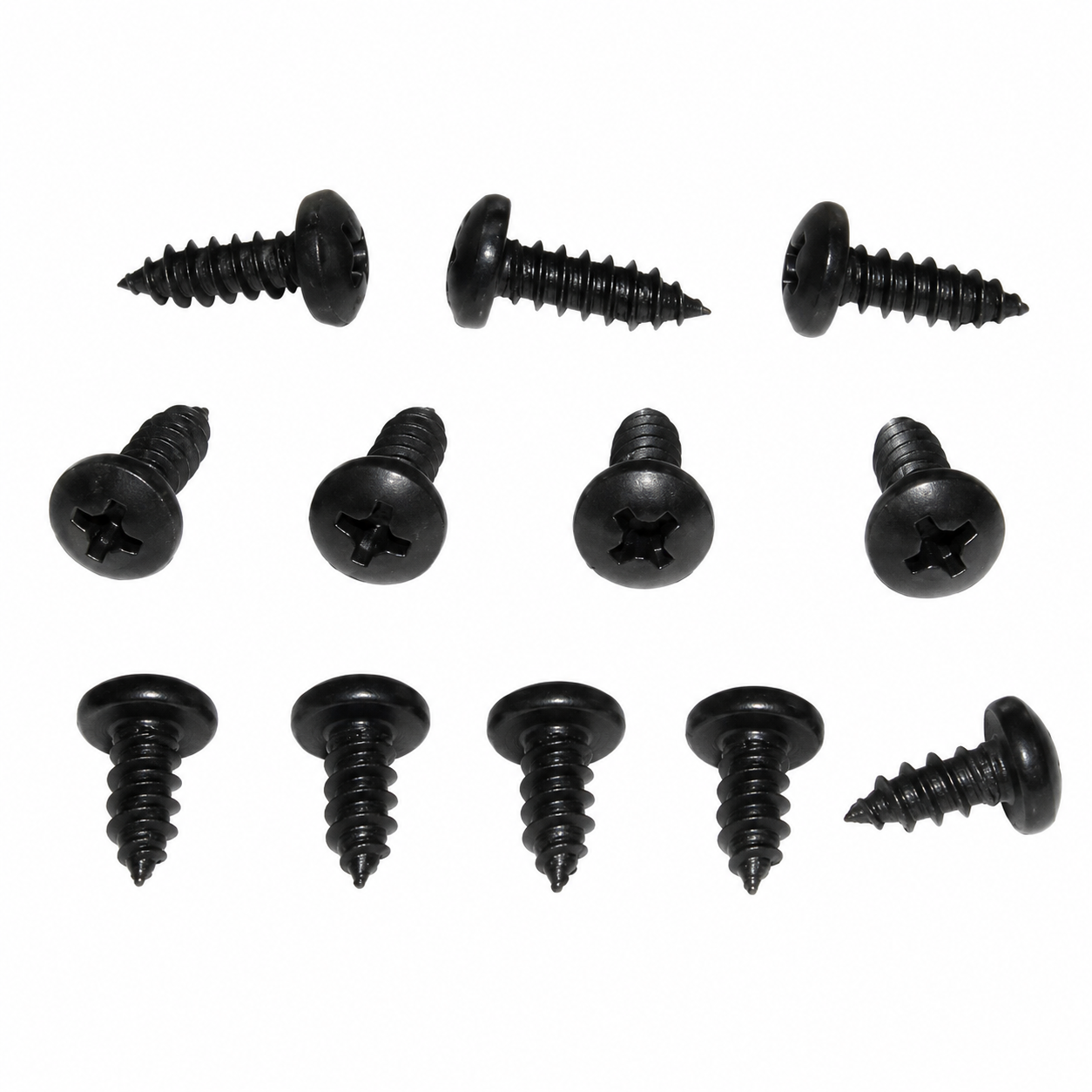 Screw Set Windshield Pillar Post Weatherstrip Retainer-12 Pieces-68-82