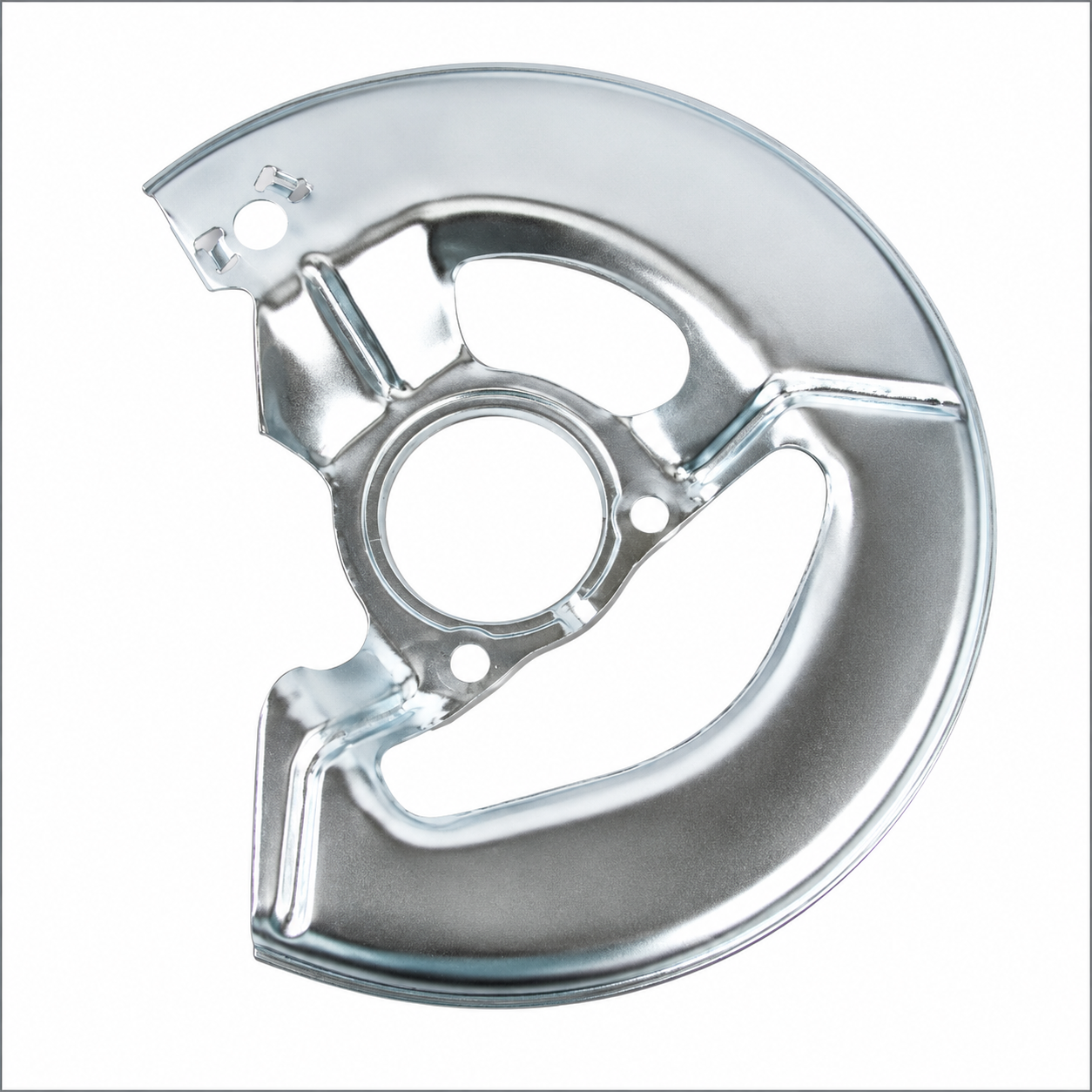 Shield Brake Backing Right Front Silver-65-75