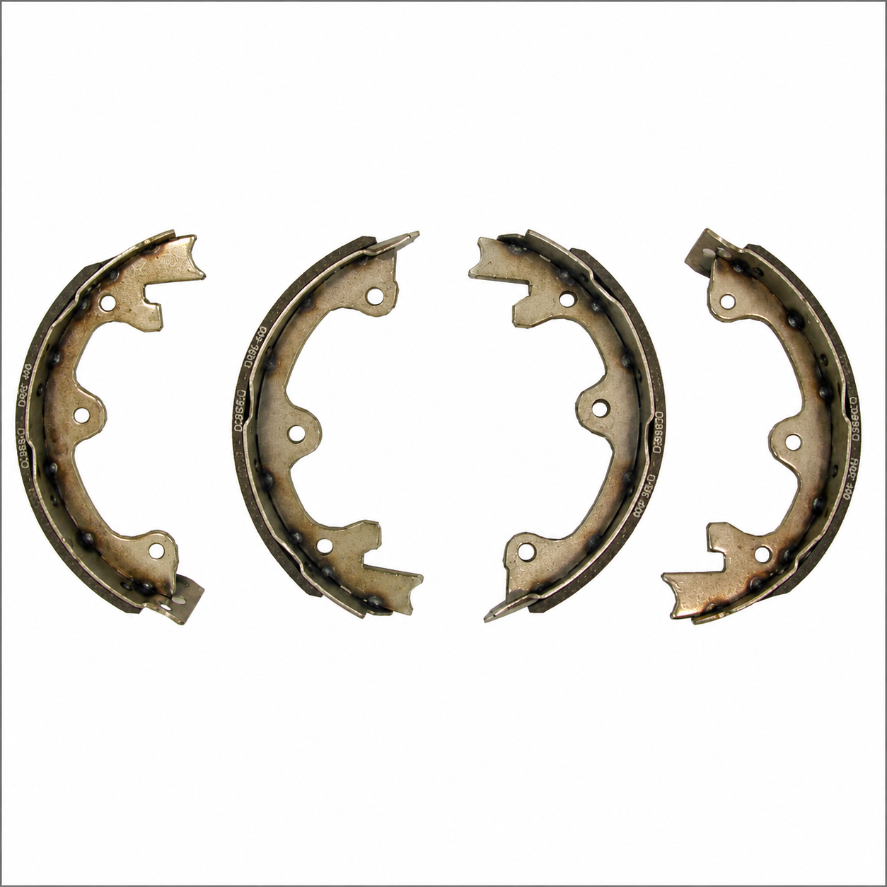Shoe Set Emergency Brake Stainless Steel-65-82