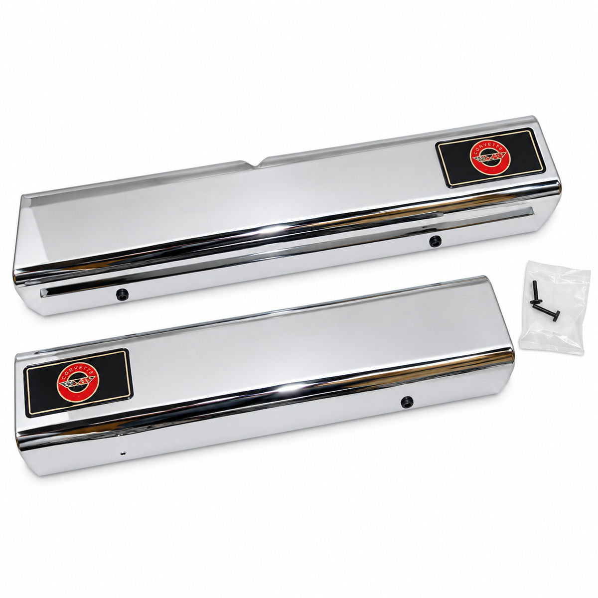 Sill Cover Chrome With Logo Pair-88-90
