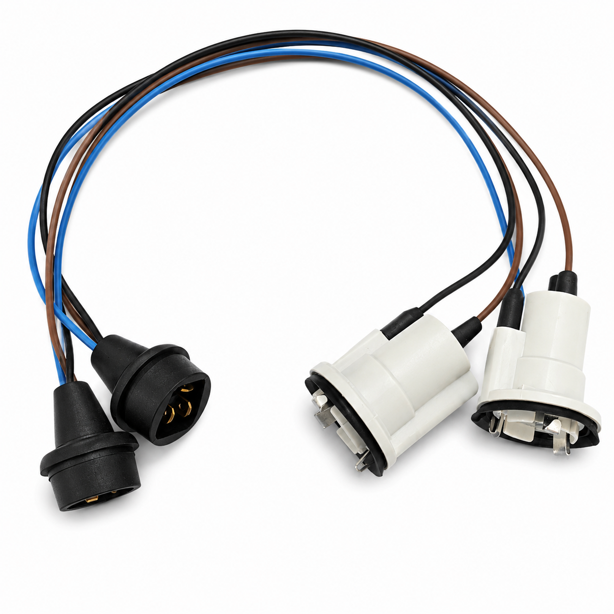 Socket Set Front Parking Turn Signal Lamp With Wiring And Connectors Pair-70-E77