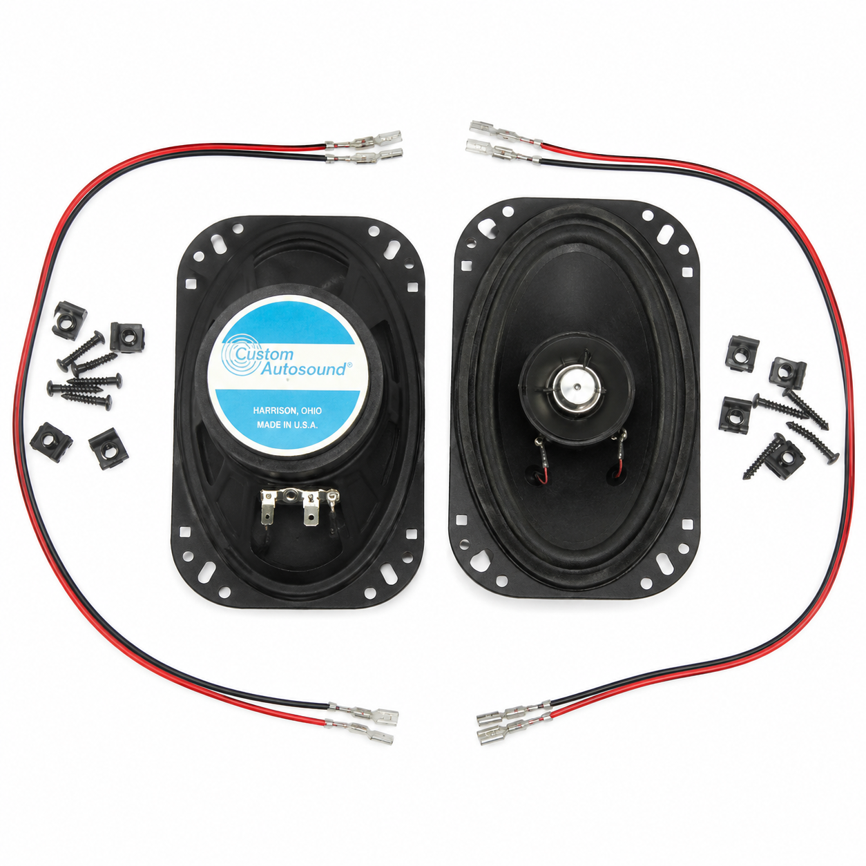 Speaker Set Coaxial 4 X 6-Top Dash Or Kick Panel-140 Watts Pair-68-76