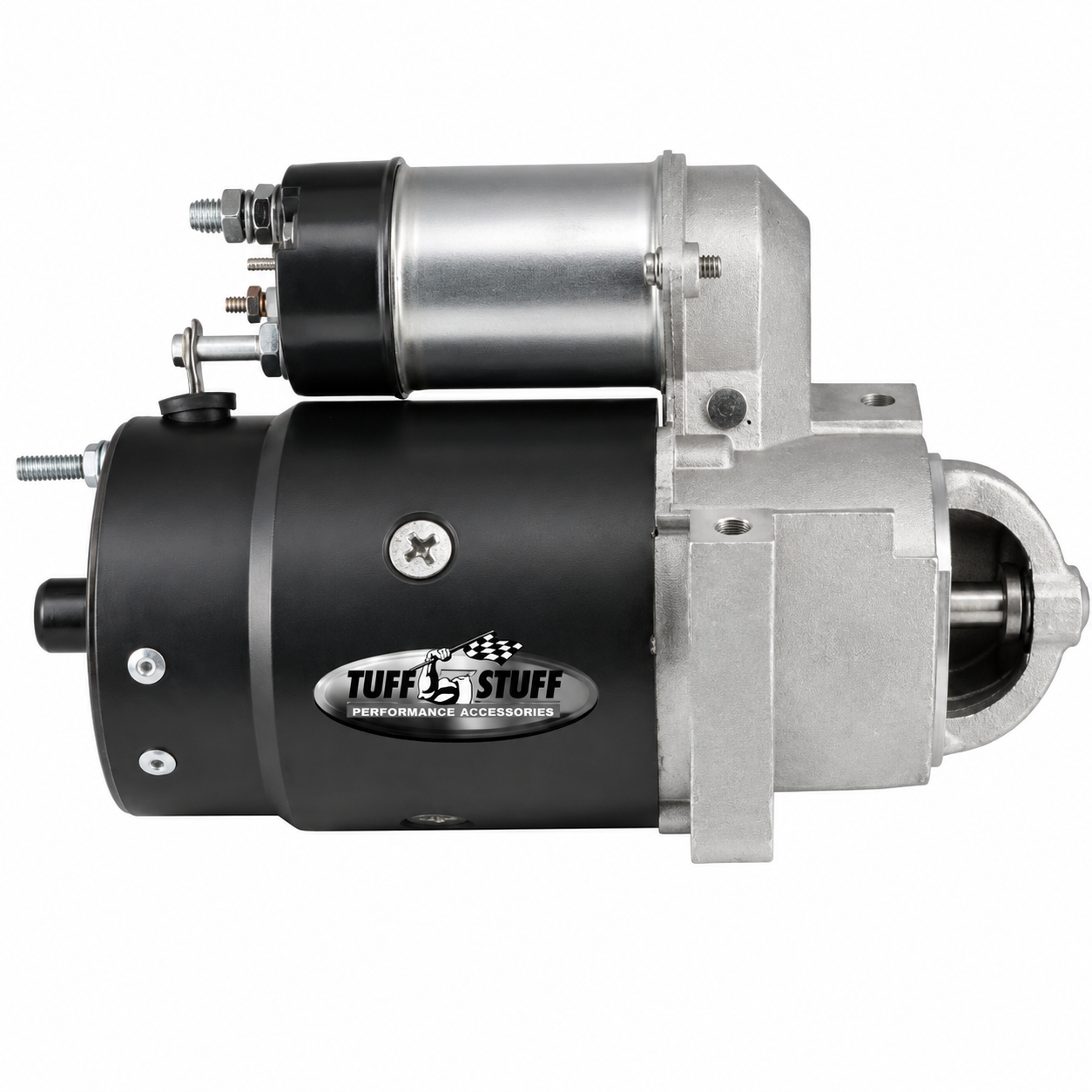 Starter Motor Staggered New All 283 502 Full Size Black-168 Tooth Staggered Offset Mount-1955-2000