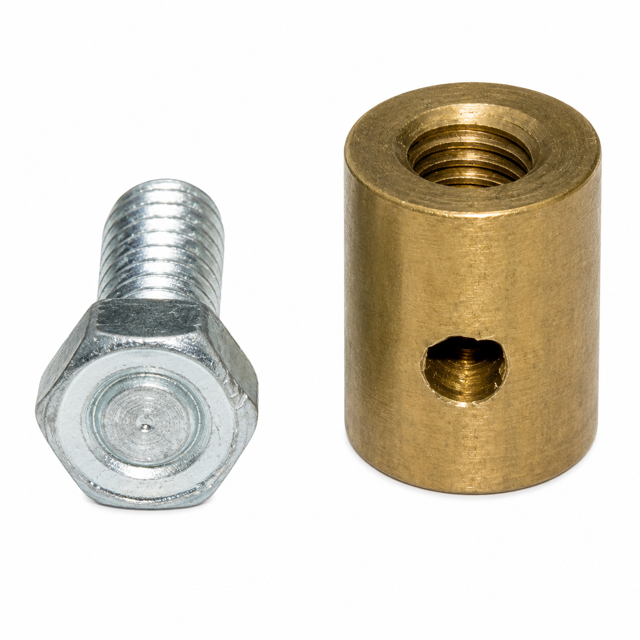 Stop And Screw Hood Release Cable Decklid Brass Each-63-82