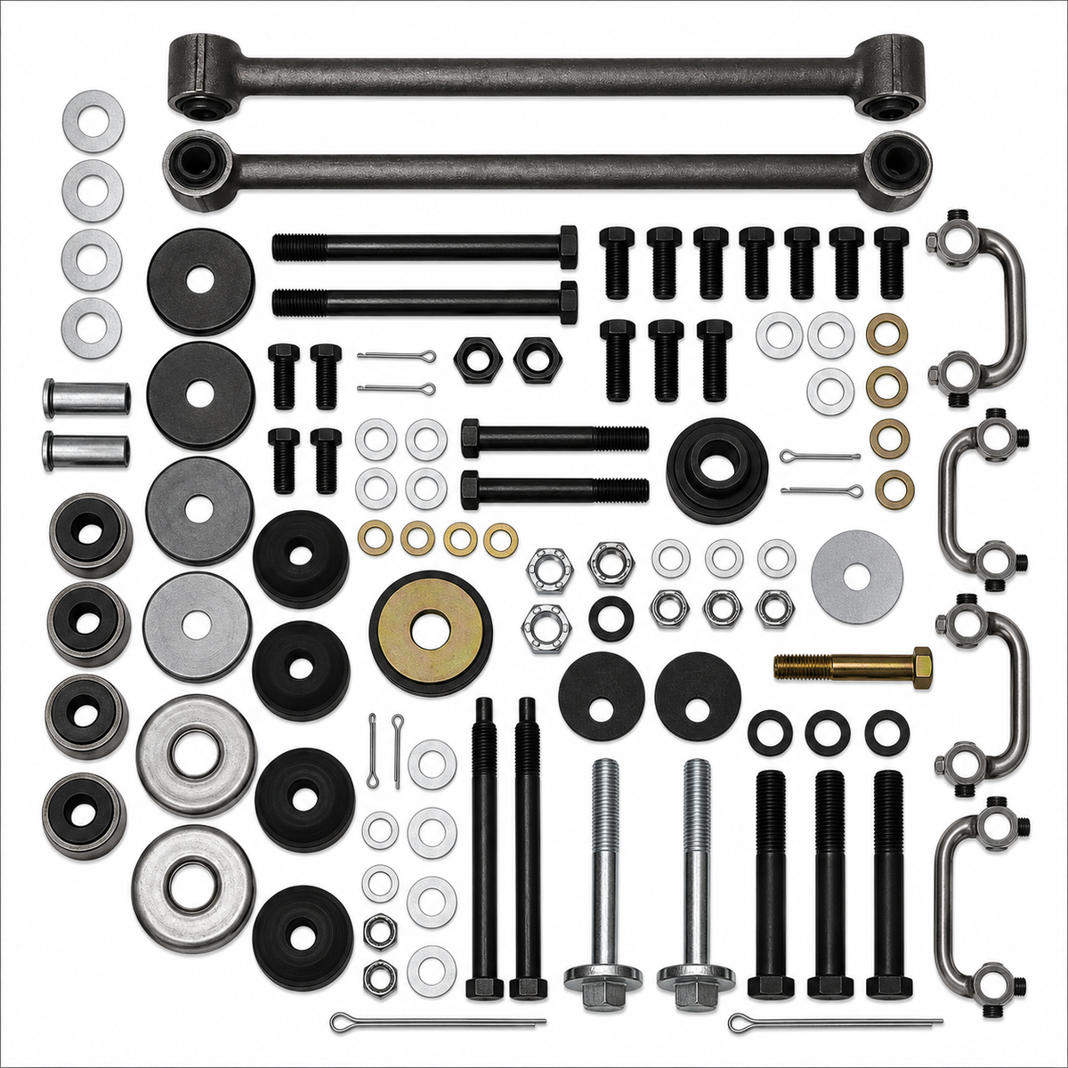 Suspension Kit Rear Mount Includes Bushings And Strut Rods-69-74