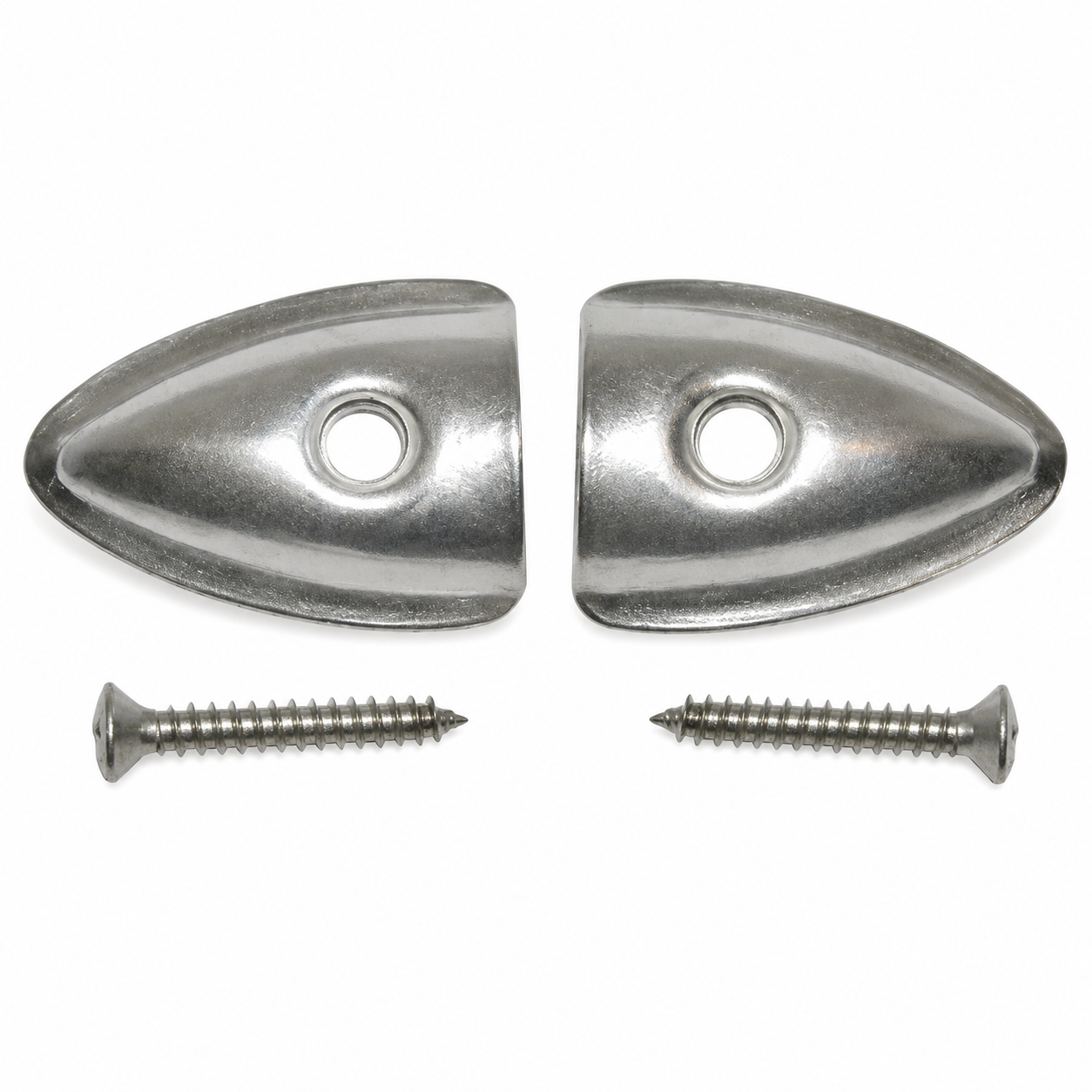 Tip Set Convertible Soft Top Wire On Original Chrome Pair-53-75