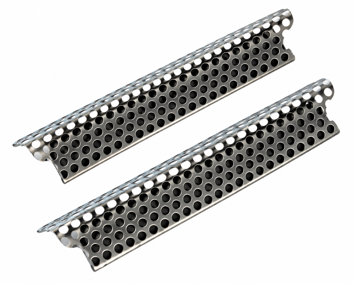 Vent Grille Side Fender Perforated Stainless Steel Pair-91-94
