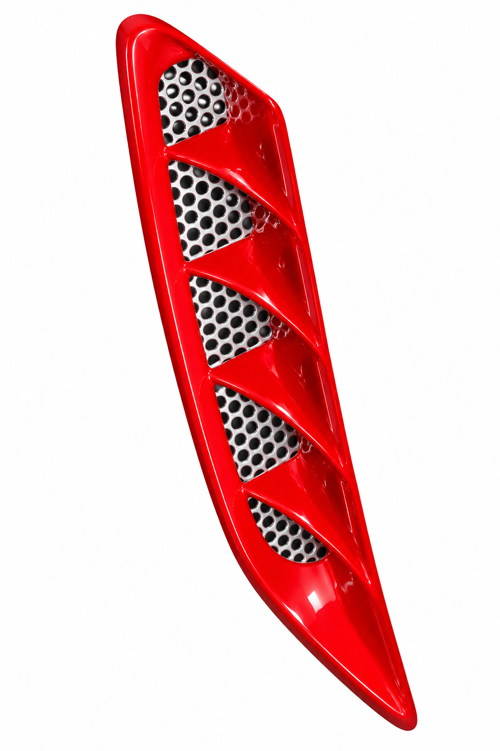 Vent Grille Side Fender Perforated Stainless Steel Pair-95-96