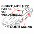 Weatherstrip Kit Convertible Body USA-4 Piece-90-96