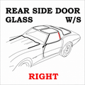 Weatherstrip Rear Side Door Glass Usa Right-78-82