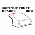Weatherstrip Soft Top Front Header Bow Usa-68-75