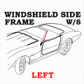 Weatherstrip Windshield Side Frame Pillar Post Usa Left-73-82