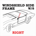 Weatherstrip Windshield Side Frame Pillar Post Usa Right-73-82
