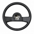Wheel Steering Black Leather-84-89