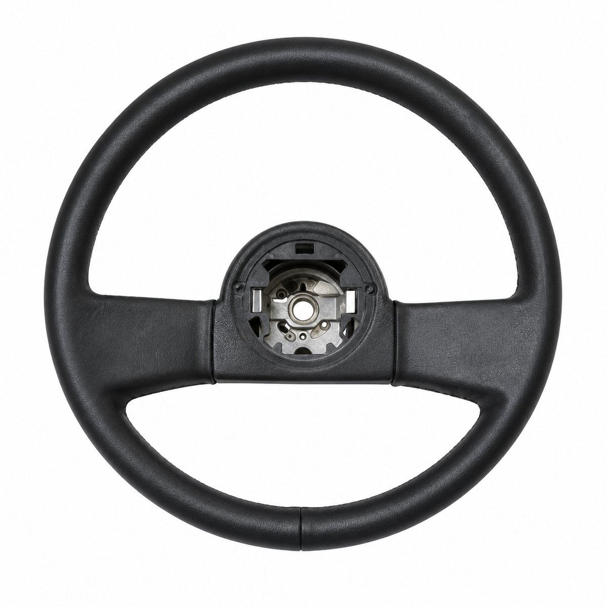 Wheel Steering Black Leather-84-89