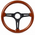Wheel Steering Mahogany Black 3 Spoke With Tilt And Tele Exc 76-69-82