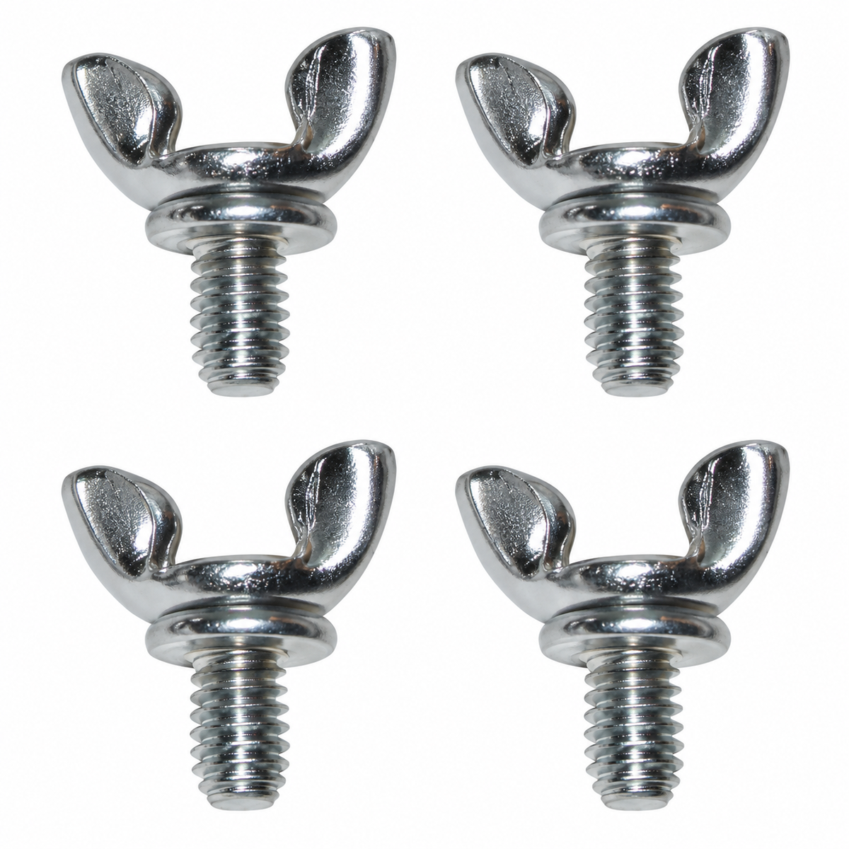Wing Nut Set Ignition Shield Chrome-4 Piece-56-82