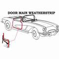 Weatherstrip-Door Main-USA-Right 56-58
