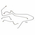 Brake Line Set-Steel Tubing-Power Drum Brakes-63-64