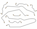Brake Line Set-Stainless Steel-Power Brakes-69