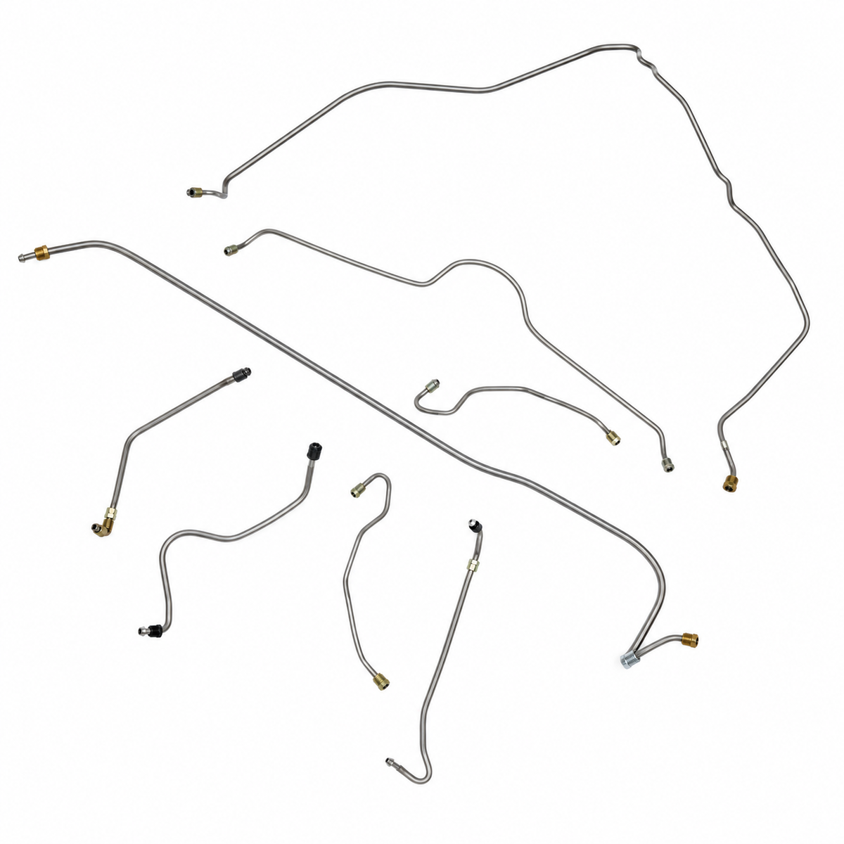 Brake Line Set-Stainless Steel-Standard Disc-75-82
