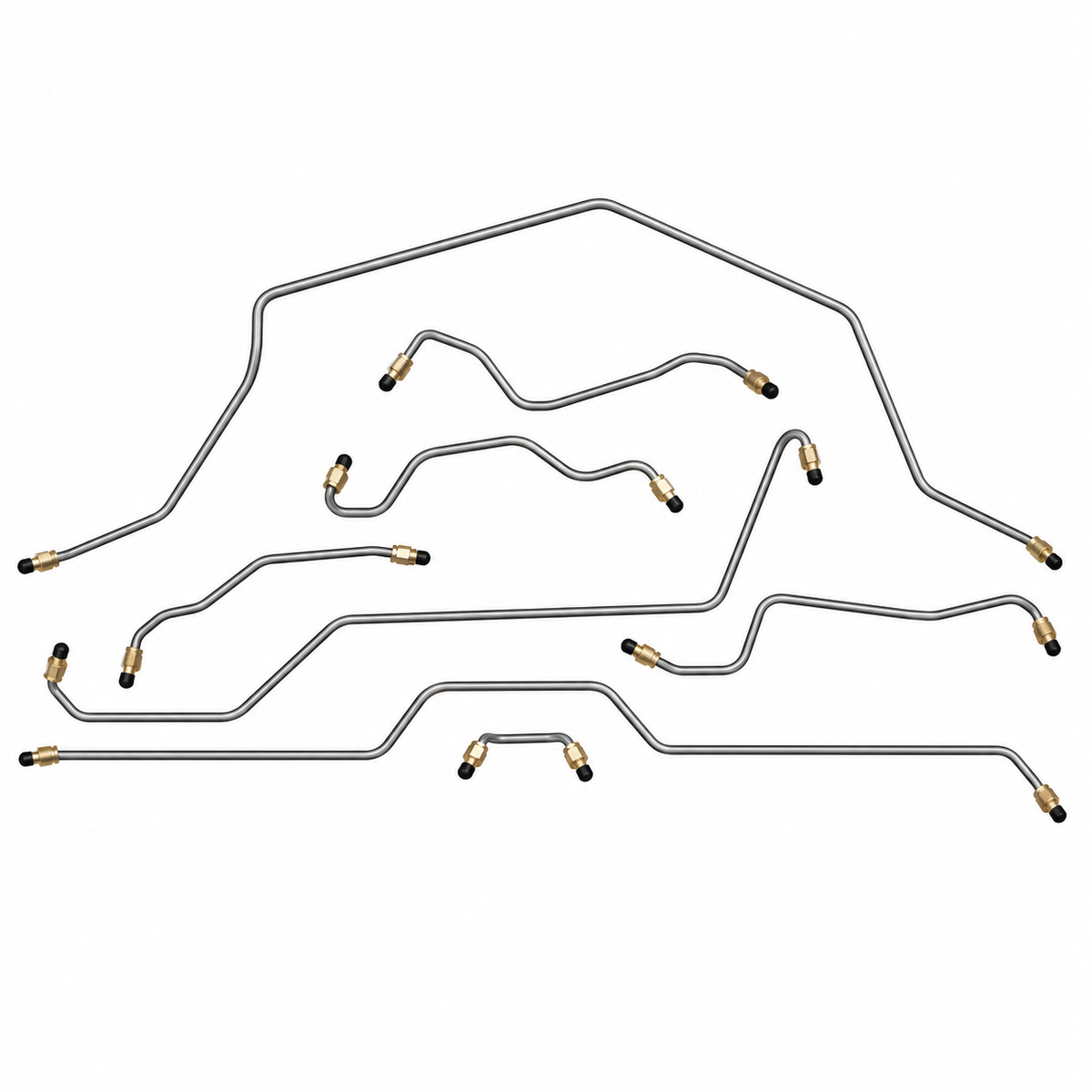 Brake Line Set-Stainless Steel-Standard-69