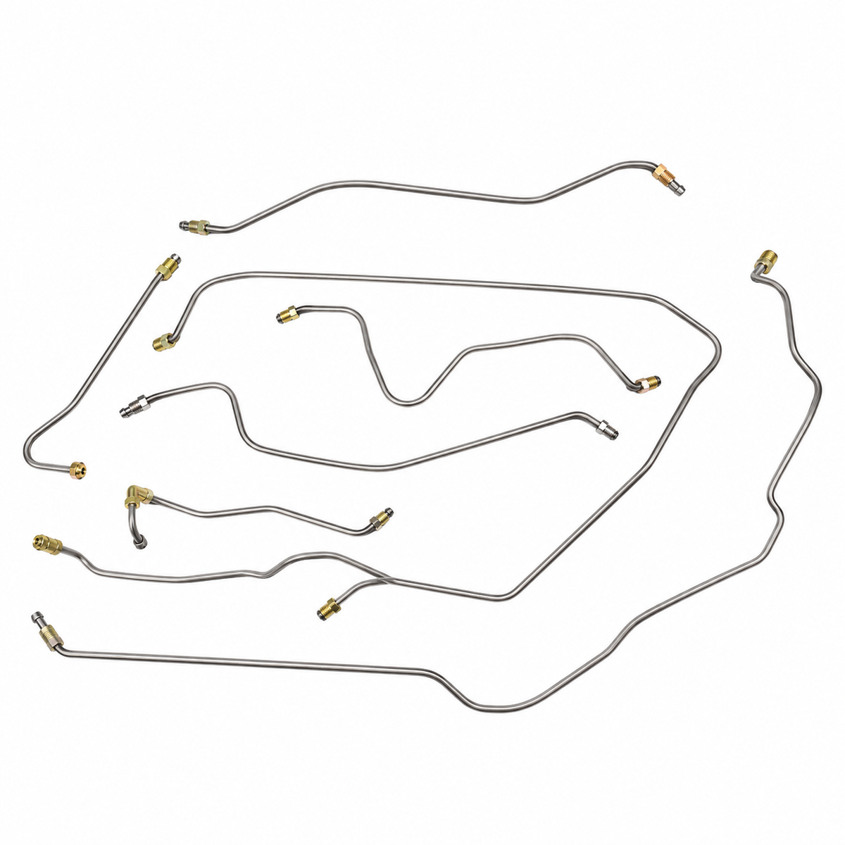 Brake Line Set-Steel Tubing-Standard-74