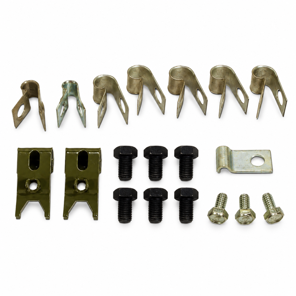 Clip And Screw Set Brake Line 67