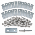Repair Kit-Door Panel Mount Hole-20 Plates With Rivets-53-82