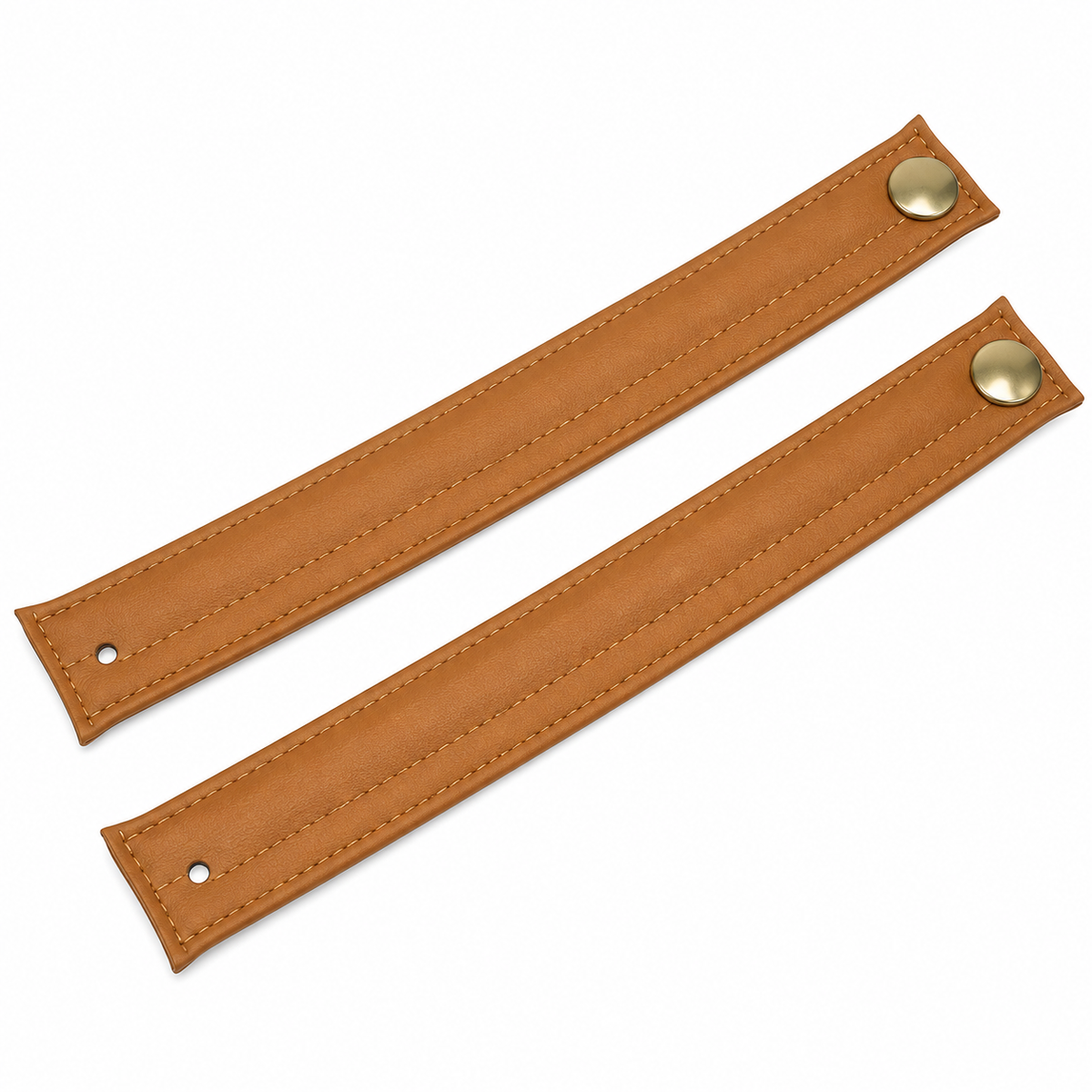 Strap Rear Bow Hold Up Convertible Top With Snaps Pair 56-62 Tan