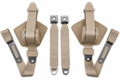 Seat Belt Set Single Retractor Starburst Buckle-84-96