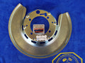 Shield Brake Backing Left Rear Silver-65-75
