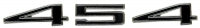 Emblem Set Hood-454-With Speednuts-6 Pieces-70-72