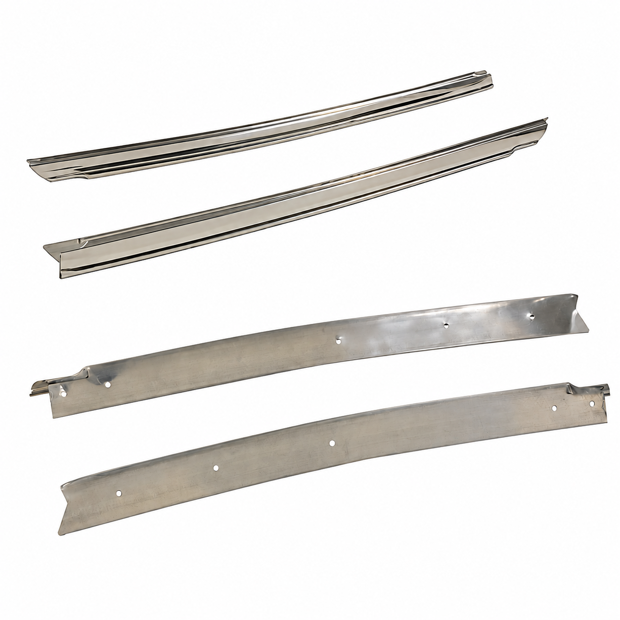 Molding Windsheild Side Outer Pair 73-76