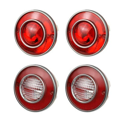 Taillights & Backup Reverse Lights Kit C3 73-79 - 4pcs - No Bulbs