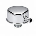 Oil Breather & Filler Cap - with Vaccum Outlet - Push in Style SBC & BBC Engines - Suits 1 1/4" Hole